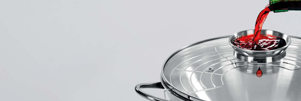 Wok Acciaio Con Coperchio Aroma