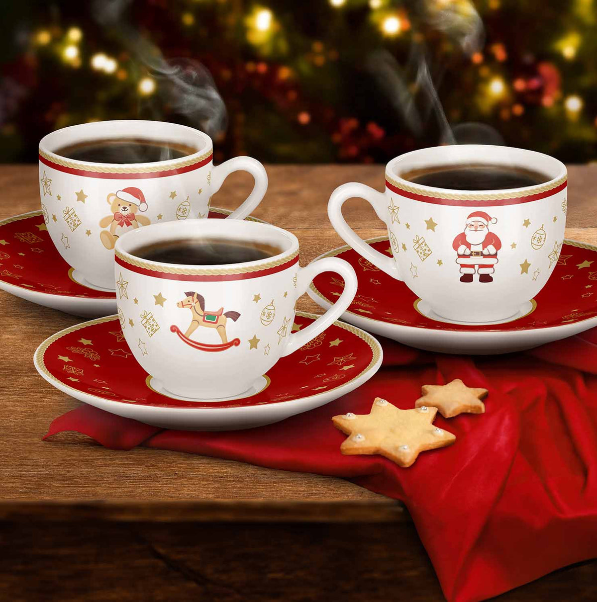 Balocchi - set of 6 cups + 6 saucers