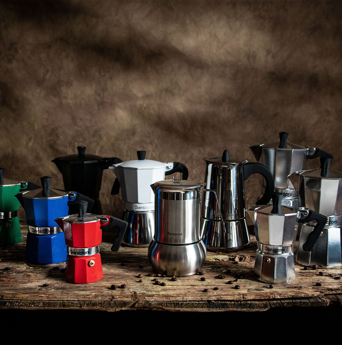 Caffettiera Alluminio - azzurra