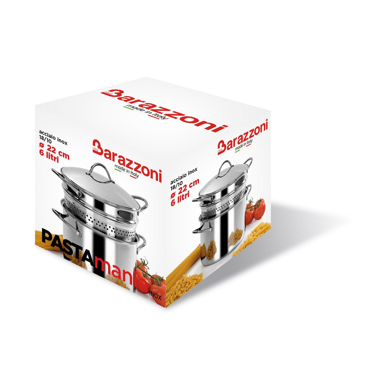 Bottomless pasta cooker with heat diffusion