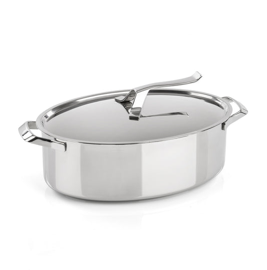 Casseruola ovale con coperchio