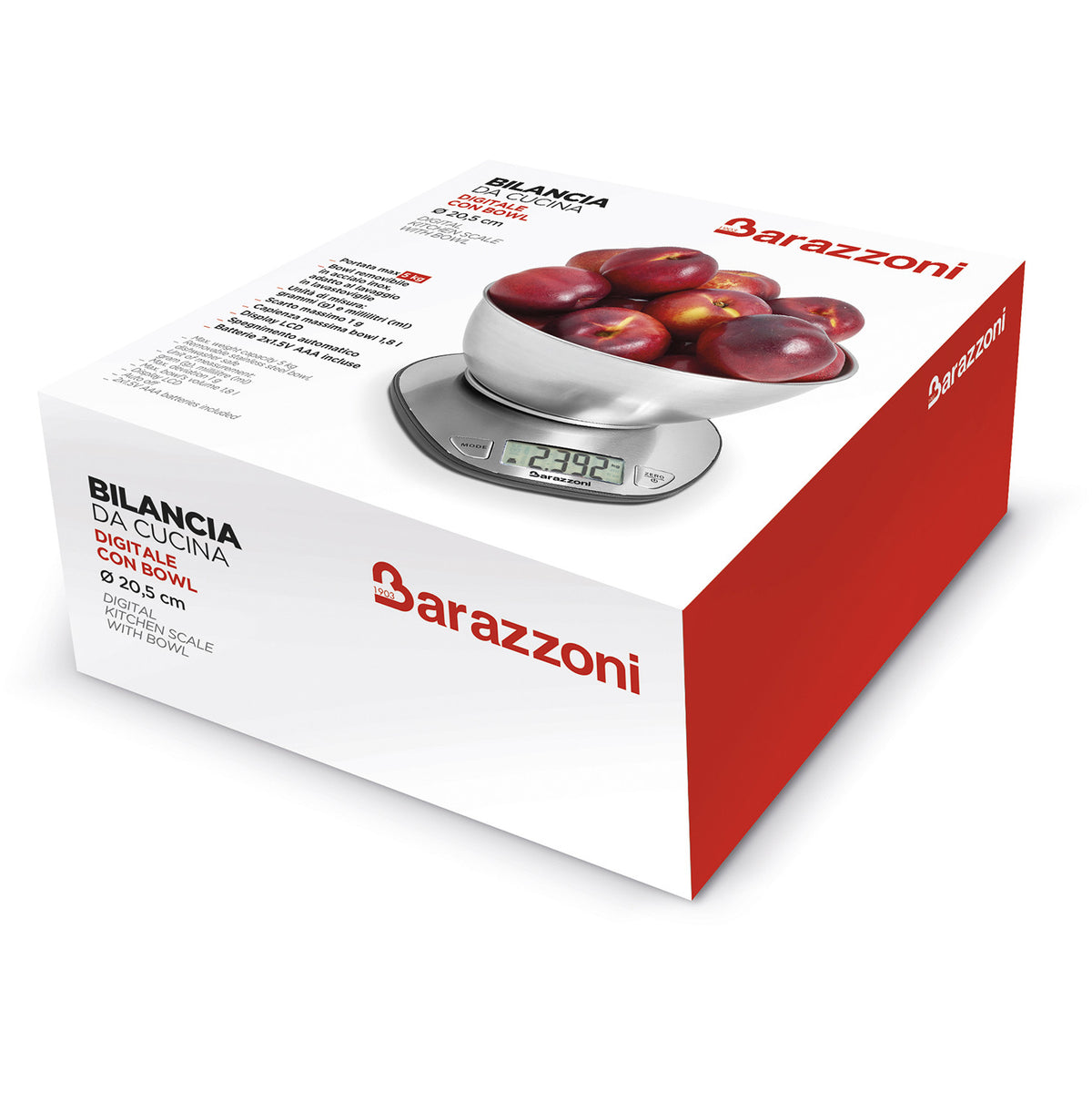 Digital scale with bowl