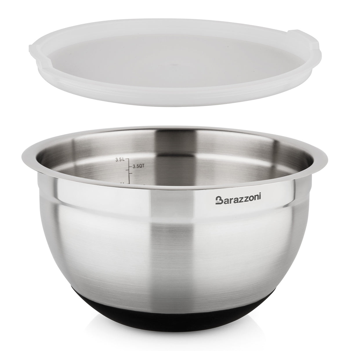 Bowl acciaio inox e silicone con coperchio
