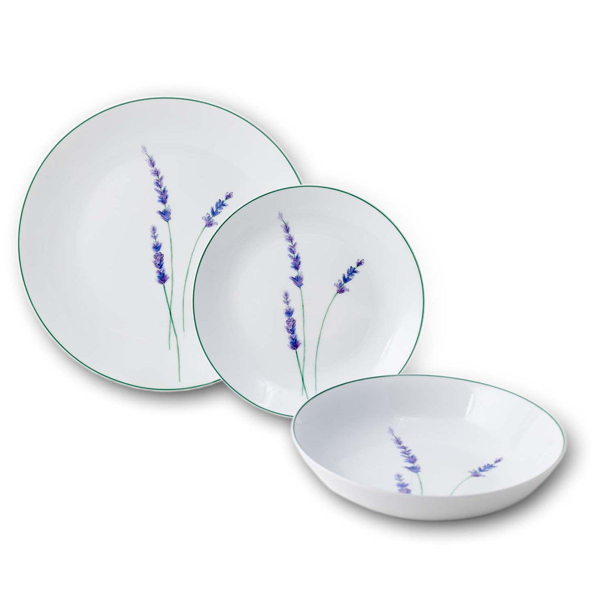 Flower Field Lavanda - set 3 piatti